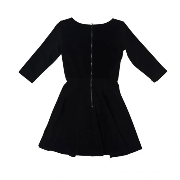 Alice + Olivia ~ Women’s 3/4-Sleeve Black Bodycon Shift Dress ~ Size 0 - Picture 4 of 12